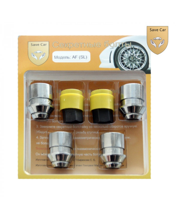 Купить секретки на колеса AF (SL) 12x1,5х34 СН19, гайка форд ориг. ...