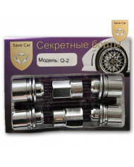 Купить секретки на колеса Q-2 12х1,25х34 СН21, гайка с пресс шайбой...