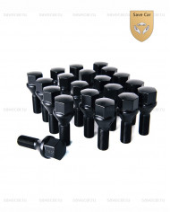 Болт цветной в блистере, черный, M12×1.25